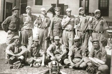Fort Pickens Baseball Team in 1911 image. Click for full size.