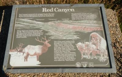 Red Canyon Marker image. Click for full size.