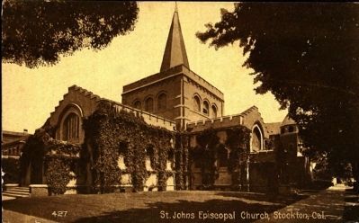 <i>St. Johns Episcopal Church, Stockton, Cal.</i> image. Click for full size.