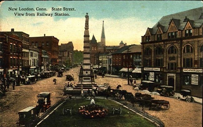 <i>New London, Conn. State Street. View from Railway Station.</i>. Click for full size. <i>New London, Conn. State Street. View from Railway Station.</i> image. Click for full size.