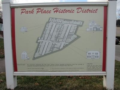 Park Place Historic District Marker image. Click for full size.