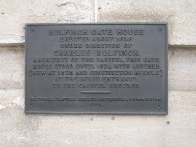 Bulfinch Gate House Marker image. Click for full size.