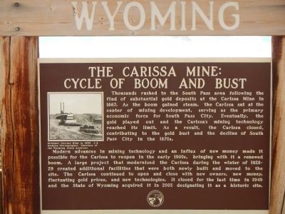 The Carissa Mine: Cycle of Boom and Bust Marker image. Click for full size.