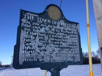 The Town of Hartford Marker image. Click for full size.