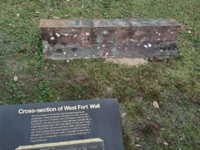 West Fort Wall actual section. Click for full size. West Fort Wall actual section image. Click for full size.
