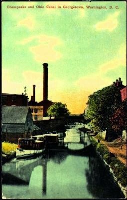 <i>The Chesapeake and Ohio Canal in Georgetown, Washington, D.C.</i> image. Click for full size.