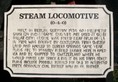 Steam Locomotive Marker image. Click for full size.