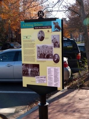 Logan Circle Just Ahead Marker. Click for full size. Logan Circle Just Ahead Marker image. Click for full size.