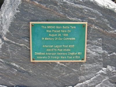 M60A3 Main Battle Tank Plaque image. Click for full size.