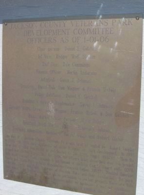 Jackson County Veterans Park Marker image. Click for full size.