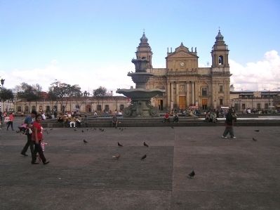 View of Guatemala's Constitution Plaza image. Click for full size.
