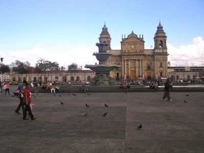 View of Guatemala's Constitution Plaza image. Click for full size.
