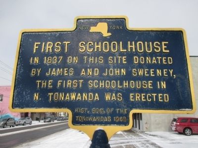 First Schoolhouse Marker. Click for full size. First Schoolhouse Marker image. Click for full size.