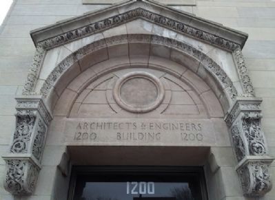 Architects and Engineers Building Tympanum image. Click for full size.
