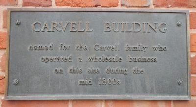 Carvell Building Marker image. Click for full size.