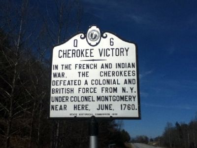 Cherokee Victory Marker image. Click for full size.