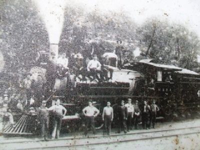 Steam Engine Photo on The Town that Water Built Marker image. Click for full size.
