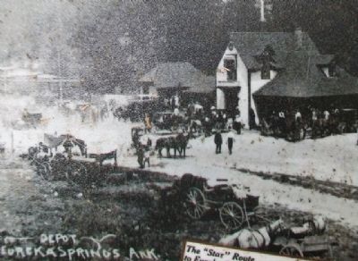 Original Depot Photo on The Town that Water Built Marker image. Click for full size.