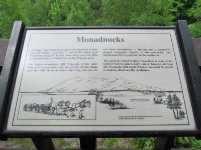 Monadnocks Marker image. Click for full size.