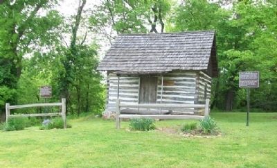 The Log Cabin & Zellekin Brewery Markers. Click for full size. The Log Cabin & Zellekin Brewery Markers image. Click for full size.