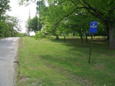 Quantrill's Raiders Prepare to Attack Fort Blair Marker image. Click for full size.