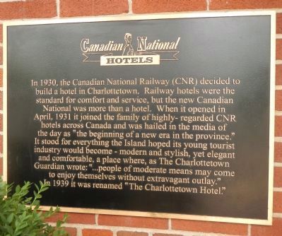 Canadian National Hotels Marker image. Click for full size.