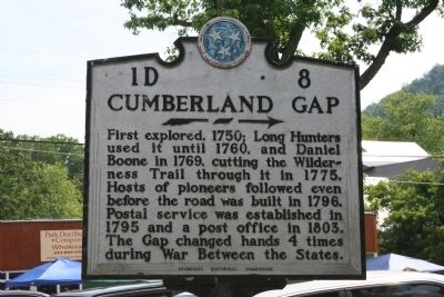 Cumberland Gap Marker image. Click for full size.
