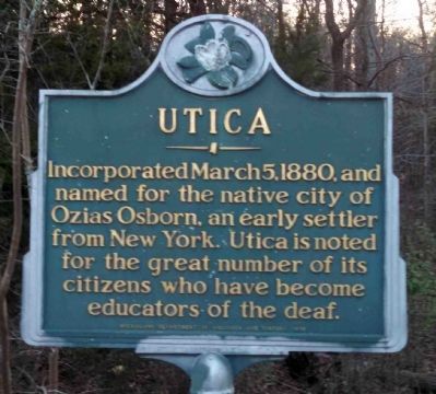 Utica Marker image. Click for full size.