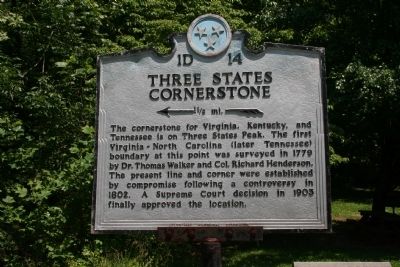 Three States Cornerstone Marker image. Click for full size.