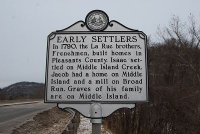 Early Settlers Marker image. Click for full size.