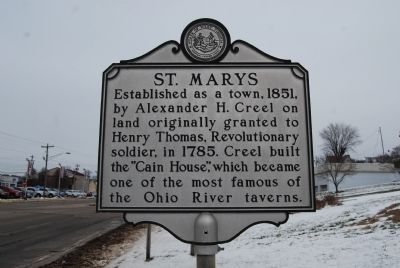St. Marys Marker. Click for full size. St. Marys Marker image. Click for full size.