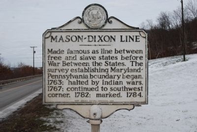 Mason-Dixon Line Marker image. Click for full size.