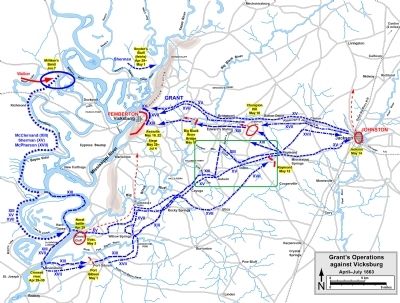 Grant's Operations Against Vicksburg image. Click for full size.
