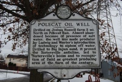 Polecat Oil Well Marker. Click for full size. Polecat Oil Well Marker image. Click for full size.