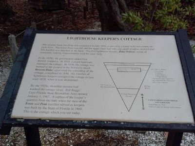 Lighthouse Keeper's Cottage Marker image. Click for full size.