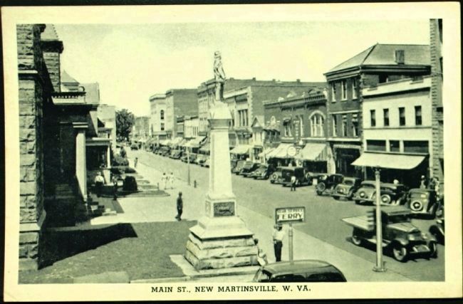 <i>Main St., New Martinsville, W. Va.</i>. Click for full size. <i>Main St., New Martinsville, W. Va.</i> image. Click for full size.