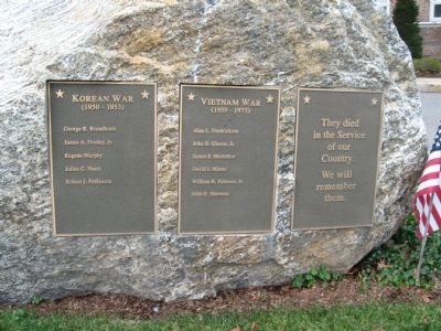 Darien Korean War and Vietnam War Memorial. Click for full size. Darien Korean War and Vietnam War Memorial image. Click for full size.