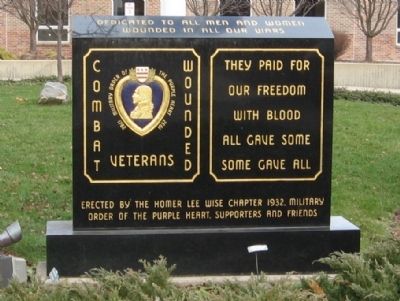 Darien Combat Wounded Veterans Monument. Click for more information. Darien Combat Wounded Veterans Monument image. Click for more information.