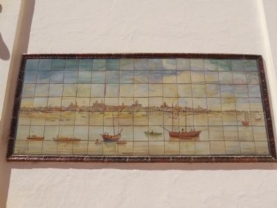 Tile mural in the plaza image. Click for full size.