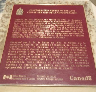 Confederation Centre of the Arts Marker image. Click for full size.