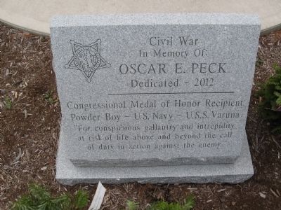 Oscar E. Peck Marker. Click for full size. Oscar E. Peck Marker image. Click for full size.