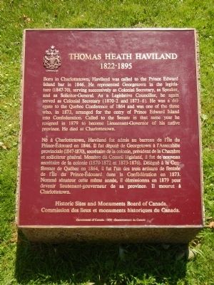 Thomas Heath Haviland Marker. Click for full size. Thomas Heath Haviland Marker image. Click for full size.