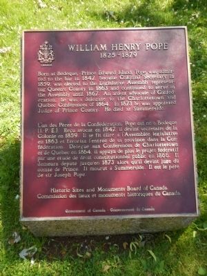 William Henry Pope Marker image. Click for full size.
