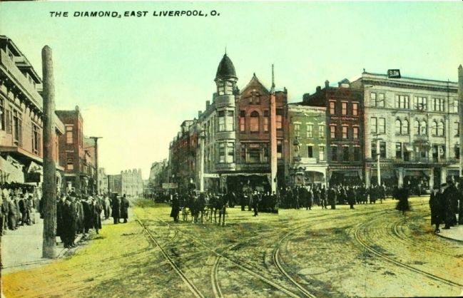 <i>The Diamond, East Liverpool, O.</i> image. Click for full size.