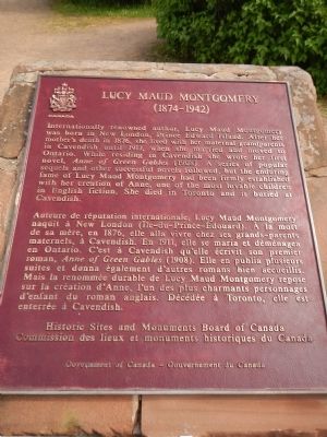 Lucy Maud Montgomery Marker image. Click for full size.