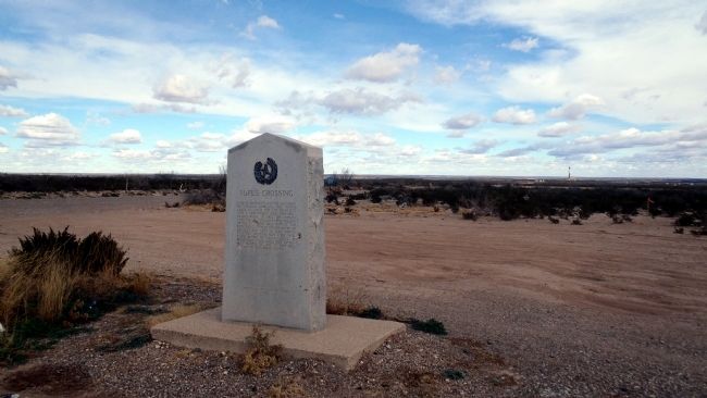 Pope's Crossing Marker site. Click for full size. Pope's Crossing Marker site image. Click for full size.