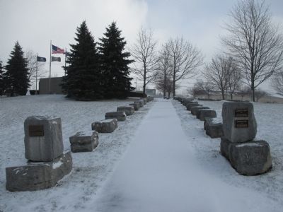 Walkway to the Seabees Memorial. Click for full size. Walkway to the Seabees Memorial image. Click for full size.