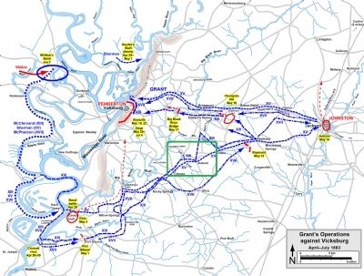 Grant's Operations Against Vicksburg image. Click for full size.