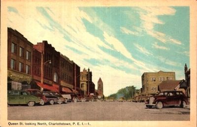 <i>Queen St. looking North, Charlottetown, P.E.I.</i> image. Click for full size.