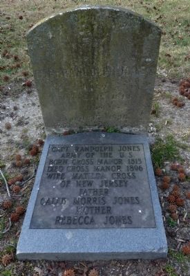 Captain Randolph Jones' Grave<br>in the Cemetery at St. Ignatius Church image. Click for full size.
